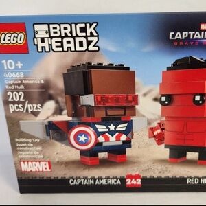 Lego BRICK'H'EADZ 40668 "Captain America & Red Hulk" UNOPENED